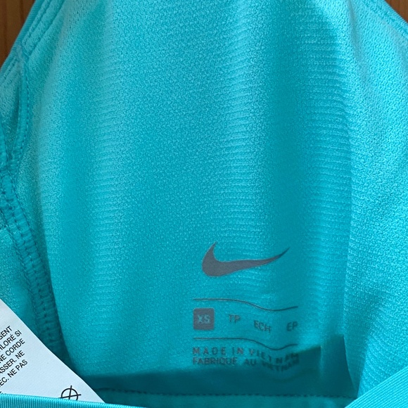 NWT Women's Nike Tankini Swim Top Sz XS Turquoise - Picture 3 of 5